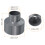 PATIKIL PVC Reducer Pipe Fitting 75x40mm, 3 Pack Straight Coupling Adapter Connector, Gray 2