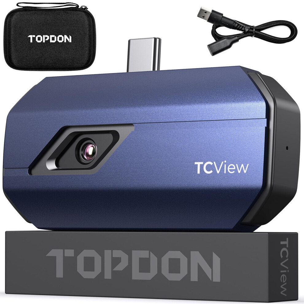Topdon Thermal Camera For Android, Tc001 256X192 Ir High Resolution, Thermal Imaging Camera, Thermal Imager - Optimized Temperature Accuracy, Works F