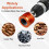 28MM Metal Copper Pipe Cleaner Set with 6.35mm Hex Shank, Replaceable Brush, Each Set Additional 3Pcs Replaceable Blades for Cleaning Rust, Stains, P 6