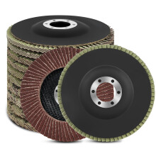 Flintronic Flap Discs 125mm 40/60/80/120 Grit, 10 Pack Grinding Sanding discs Wheel for Angle Grinder, Abrasive-discs for Stainless Steel, Cast Iron,