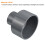 PATIKIL PVC Reducer Pipe Fitting 75x40mm, 3 Pack Straight Coupling Adapter Connector, Gray 4
