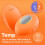 WE-VIBE - TEMP HEATING AND COOLING VIBRATOR TANGERINE 3