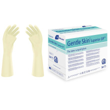 Meditrade Gentle Skin Superior OP Surgical Gloves - Latex, Powder Free, Sterile, Disposable - PPE for Surgery and Medical Exam - Natural - Size 5.5-5