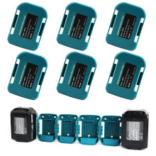 6 Pack QUPERR Battery Holder Mounts, Battery Mount Hanger Battery Storage Rack Battery Dock Holder Compatible with Makita 18v Lithium ion Tool Batter