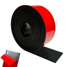 Rubber Strip Self-Adhesive Neoprene Rubber Sheet Solid Neoprene Sealing Roll for Weather Seal Pads Floor Covering Vibration Protection Gasket DIY Lev