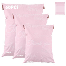 60Pcs Parcel Bags for Posting Clothes, Mailing Packaging Shipping Bags With Self Adhesive(20x30cm, 25x35cm, and 35x45cm)
