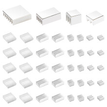 VooGenzek 40 PCS Heatsinks for Raspberry Pi 4 Model B, Aluminum Heat Sink Cooler Kit, with Thermal Conductive Adhesive Tape, for Cooling Raspberry Pi