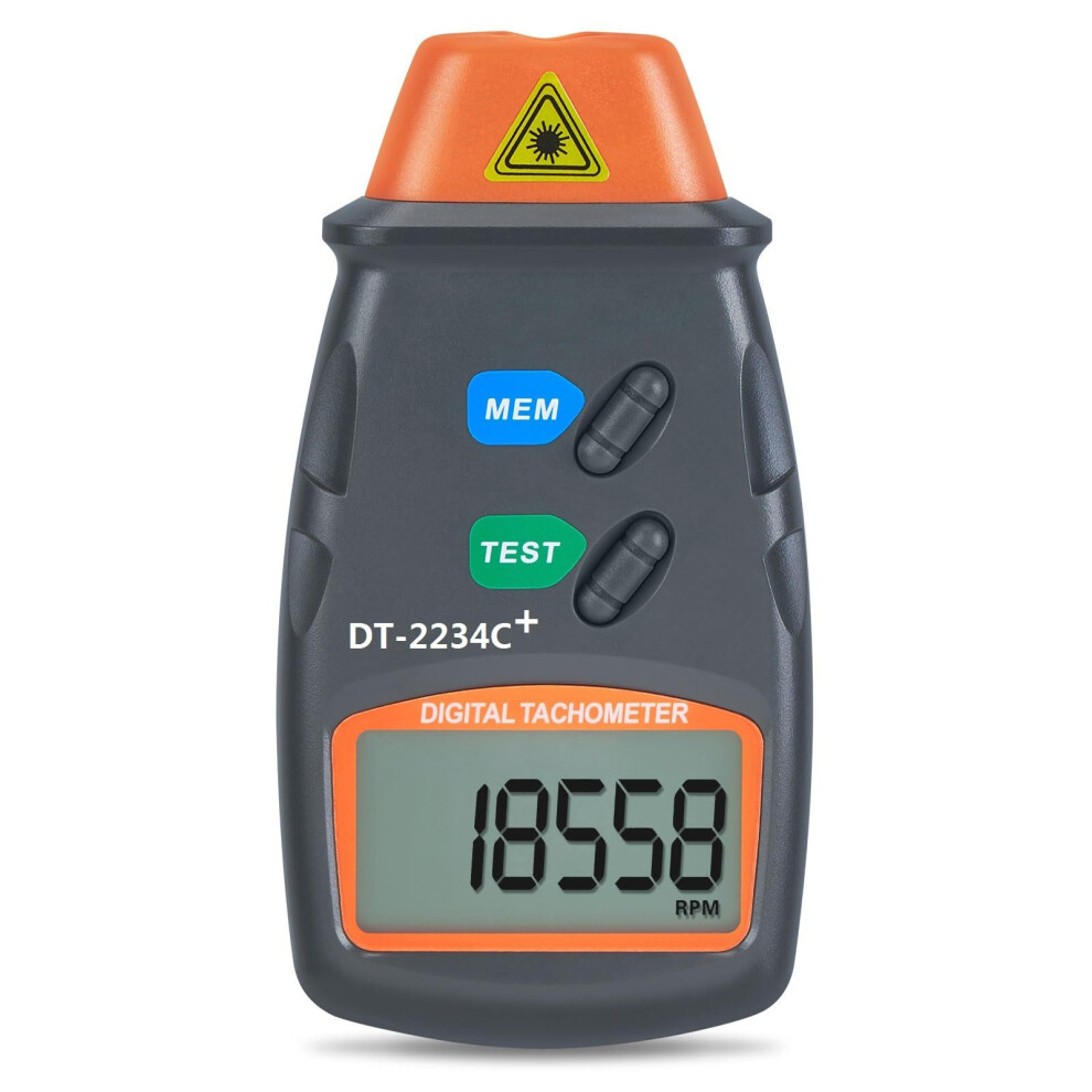 Agptek Professional Digital Tachometer, Non Contact Digital Laser Photo Tachometer Rpm Tach 85797529