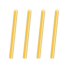 iMeistek Brass Rods,6mm Diameter 100mm Length Brass Solid Round Rod Bar for Lathe Bar Stock,RC Models DIY Crafts(4PCS)