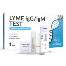 GetTested Lyme IgG/IgM Rapid Test Kit, 10-Minute at-Home Results for Lyme Disease Test, Convenient, Private and Easy to Use, No Appointment or Lab Re