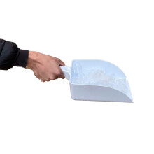 Large Plastic Ice Scoop/Shovel Ideal for Ice Machines, Ice Buckets in Kitchens or for Pet Food (1 Scoop)