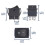 VEXUNGA Rocker Switch On/Off 4-Pin Toggle Switch AC 16A 250VAC 20A 125VAC Black Rocker Switch Built-in Switch Rectangle Embedded Boot Switch (Pack of 2