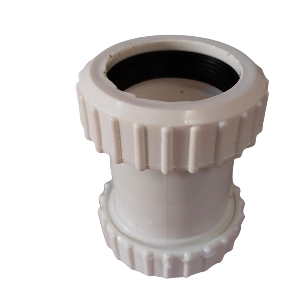 Waste Compression Straight Connector 32Mm Coupler (Pack Of 2) 81480630