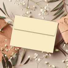 Me Loovely Premium Envelopes120gsm C6 114mm x 162mm Self Seal Envelope for Stationery Posting Mailing Home Office & E-Commerce (Cream, C6 Size, Pack