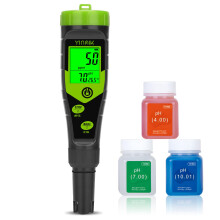 YINMIK Digital pH Meter 4 in 1 pH Pen EC TDS Tester for Water Hydroponics pH and EC Conductivity PPM Water Tester with ATC for Nutrients Growing Indo