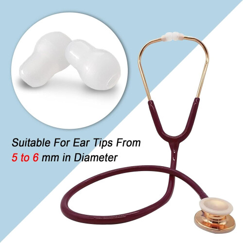 Stethoscope Ear Tips Replacement Stethoscope Parts Compatible for Littmann Stethoscopes Ear Pieces (black) 1