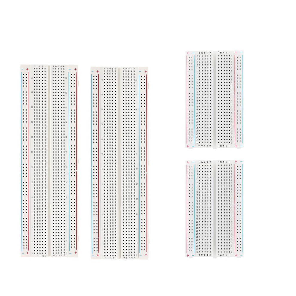4Pcs Breadboards Kit Include 2Pcs 830 Point & 2Pcs 400 Point Breadboard, Solderless Breadboards For Arduino Bread Boards Electronics For Circuits Pro 68633431