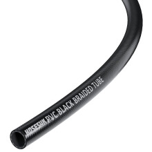 13mm (1/2") x 19mm (3/4") PVC Black Reinforced Braided Air, Water, Oil, Plastic Hose Tube 40 Metre