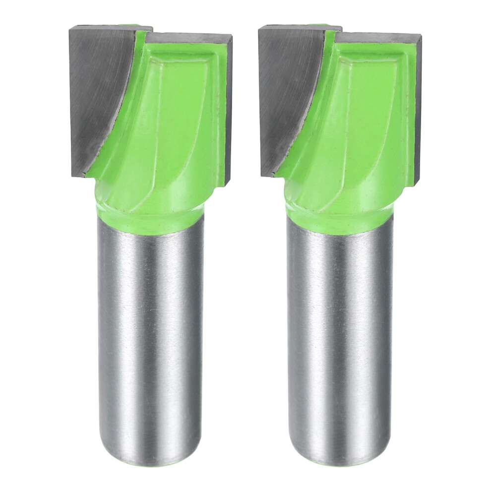 Sourcing Map 2Pcs Bottom Cleaning Router Bits 1/2" Shank Carbide Tipped Spoilboard Surfacing Planing Cnc Mortising Bit For Slab Flattening Woodworkin 81095872