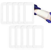 10PCS Large Sterile, Waterproof Wound Dressings - Adhesive & Breathable for Skin Protection - 100mm*150mm