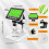 Digital USB Microscope, Misilmp 4.3" Screen 1000X Handheld Microscopes Camera Video Recorder, PC View, Adjustable Stand, Rechargeable Battery, 8 LED 4