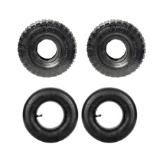 WinHub 2 PACK (4.10/3.50-4) Trolley Truck Wheelbarrow Tyre & Inner tube bent valve Replacement Tyre and Innertube for Wheelbarrows Sack Truck