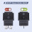 VEXUNGA Rocker Switch On/Off 4-Pin Toggle Switch AC 16A 250VAC 20A 125VAC Black Rocker Switch Built-in Switch Rectangle Embedded Boot Switch (Pack of 4