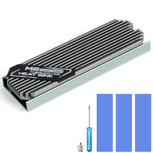 ASTARON M.2 SSD Heatsink 2280 Thin Cooler with Nano Thermal Pads (0.5mm-1mm) NVME M2 Thermal Pad Double-Sided Heat Sink for PC/PS5/Gaming Laptops (Si