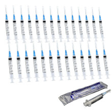 30Pcs Plastic Syringes for Liquid - 3ml Syringe , Feeding Syringe for Pets, Oil, Glue, Scientific Labs, Individually Packaged, Precise Measurement To