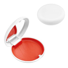 Ainkou Retainer Case with Mirror, Slim Magnetic Closure Partial Denture Dental Aligner Case Retainer Storage Liner Orthodontic Box Compatible with In