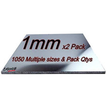 1mm Aluminium Sheets & Plates - Multiple size's and Pack Qty's (1000mm x 500mm x 1mm - 2Pk)