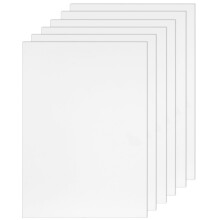 7 Pcs A4 White Plastic Sheets for Crafts, 21x29.7cm Polypropylene Sheets, Lightweight A4 Polypropylen Platten for Arts and Crafts Modelling Architect