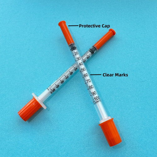 100 Pack 1ml 30G 13mm Precision Plastic Multiple Uses Measuring Tools, Laboratory Accessories, Individually Sealed Packaging 2