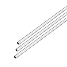 DMiotech 3Pack (5mm OD x 4mm ID) 6063 Aluminum Round Tube 300mm Length Industry Metal Tubing for Machinery Frame Construction DIY Projects