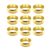15mm Compression Brass Olives - Pack of 10 (15MM)