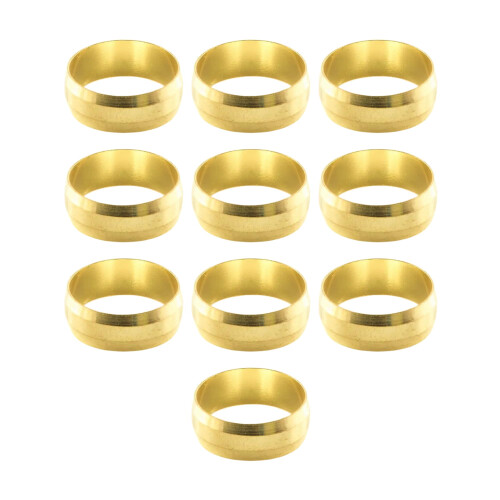 15mm Compression Brass Olives - Pack of 10 (15MM)