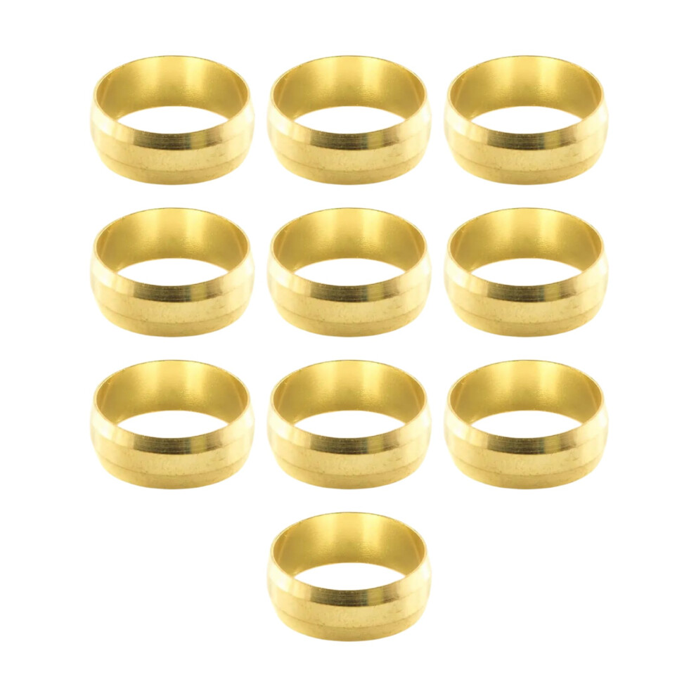 15Mm Compression Brass Olives - Pack Of 10 (15Mm) 94087680