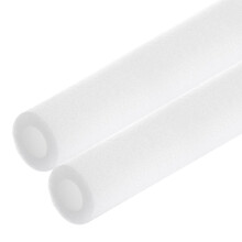 Rebower 2pcs Pipe Insulation Foam Tube 25x45mm 3ft Heat Preservation Foam Pipe [for Copper Water Pipe Freeze Protection] - White