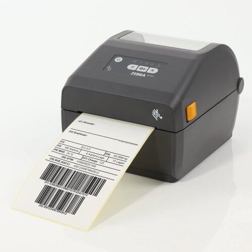 Zebra ZD421d Printer with Tear-Off Edge - 203 DPI - Thermodirect - 104mm max print width, BTLE, USB, host interfaces (ZD4A042-D0EM00EZ) 2