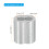 sourcing map 1/8" 3mm Aluminum Crimping Loop Sleeve Double Ferrule for Wire Rope Cable Line End, Silver 25pcs 2