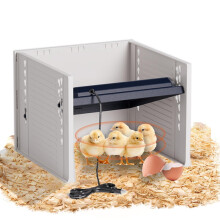 Brooder Heater For Chicks, Chick Brooder Heating Plate With Easy Clean Plate 10" X 10", Rutin Chicken Brooder For 15 Chicks, Adjustable Height Broode