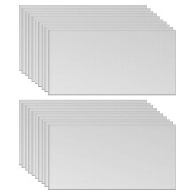 sourcing map Aluminum Sheet, 20 Pcs 100mm x 50mm x 3mm Thickness Square 5052 Aluminum Plate for Industrial, Silver Tone