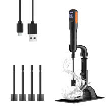 Rechargeable Resin Mixer with Stand | 3 Speeds Control | Timed Stop Function | 4 Electric Stirrer Paddles for Epoxy Resin, Silicone, Paint Mixing, So