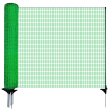 Signstek Barrier Fencing Mesh, 0.9m x 25m with 15 Pack Fencing Pins, Temporary Garden Outdoor Dog Fence Reusable Temporary Fence for Pets, Poultry, C