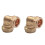 TC 15mm Brass 90 Degree Angle Compression Elbow Connector Fitting for Copper Pipe Pack of 5 2