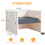 Brooder Heater For Chicks, Chick Brooder Heating Plate With Easy Clean Plate 10" X 10", Rutin Chicken Brooder For 15 Chicks, Adjustable Height Broode 2