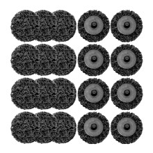Merryland Strip Disc 50mm Paint Rust for Die Grinder, 50 mm Black Removal Disc 20 Pieces, Strip Wheel Stripping Wheel Cleaning Disc INOX Stainless St