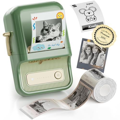 NIIMBOT B21 Pro Portable Sticker Printer, Inkless Bluetooth Label Maker for Photos, Study Notes, Memo