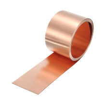 sourcing map Copper Sheet Roll 2500mm x 35mm x 0.2mm, 1" x 8.2ft 38 Gauge 99.9% Pure Copper Flashing Strip Metal Foil Plate for Electricity DIY Proje