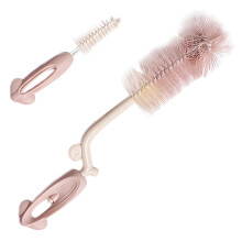 Baby Bottle Cleaning Brush Set Dual Rotating Design Durable Easy Hang Storage for Travel